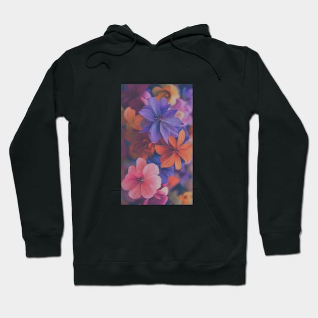 Flowers with colorful design Hoodie by TeenArt